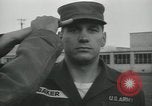 Standbild Firma E 1 Training Regiment Auszubildende Fort Dix New Jersey USA, 1955, aus Sekunde 5 historischem Filmmaterial Videoclip 65675073545