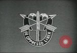Image of Special Forces soldiers United States USA, 1955, second 4 stock footage video 65675073601