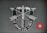 Image of Special Forces soldiers United States USA, 1955, second 7 stock footage video 65675073601