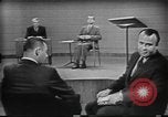 Image of presidential election debate Chicago Illinois USA, 1960, second 17 stock footage video 65675073632