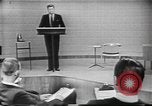 Image of presidential election debate Chicago Illinois USA, 1960, second 13 stock footage video 65675073638
