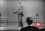 Image of presidential election debate Chicago Illinois USA, 1960, second 9 stock footage video 65675073641