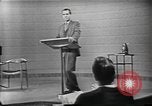 Image of presidential election debate Chicago Illinois USA, 1960, second 24 stock footage video 65675073641