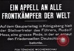 Standbild Rudolf Hess Koenigsberg Deutschland, 1935, aus Sekunde 6 historischem Filmmaterial Videoclip 65675073783
