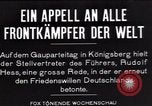 Standbild Rudolf Hess Koenigsberg Deutschland, 1935, aus Sekunde 7 historischem Filmmaterial Videoclip 65675073783