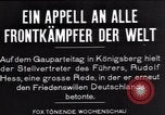 Standbild Rudolf Hess Koenigsberg Deutschland, 1935, aus Sekunde 8 historischem Filmmaterial Videoclip 65675073783