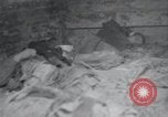 Image of dead bodies of inmates Germany, 1945, second 21 stock footage video 65675073862