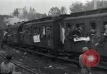 Image of Train leaves carrying Jewish orphans of Buchenwald Concentration Camp  Weimar Germany, 1945, second 25 stock footage video 65675073864