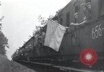 Image of Train filled with liberated Jewish orphans of Buchenwald Concentration Weimar Germany, 1945, second 9 stock footage video 65675073865