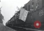 Image of Train filled with liberated Jewish orphans of Buchenwald Concentration Weimar Germany, 1945, second 11 stock footage video 65675073865