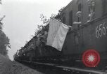 Image of Train filled with liberated Jewish orphans of Buchenwald Concentration Weimar Germany, 1945, second 14 stock footage video 65675073865