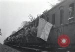 Image of Train filled with liberated Jewish orphans of Buchenwald Concentration Weimar Germany, 1945, second 15 stock footage video 65675073865