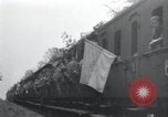 Image of Train filled with liberated Jewish orphans of Buchenwald Concentration Weimar Germany, 1945, second 16 stock footage video 65675073865