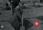 Image of German civilians bury Wobbelin victims Ludwigslust Germany, 1945, second 58 stock footage video 65675073877