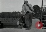Immagine di Il tedesco civili e militari e rilasciati prigionieri alleato per attraversare il ponte Grimma Germania, 1945, secondo 32 filmato di repertorio 65675073902
