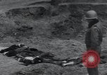 Image of unburied bodies of victims Germany, 1945, second 21 stock footage video 65675073912