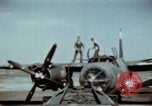 Image of B-26 Marauder bombers refueled and departing on mission Germany, 1945, second 4 stock footage video 65675073921