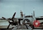 Image of B-26 Marauder bombers refueled and departing on mission Germany, 1945, second 5 stock footage video 65675073921