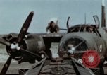 Image of B-26 Marauder bombers refueled and departing on mission Germany, 1945, second 11 stock footage video 65675073921