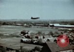 Image of B-26 Marauder bombers refueled and departing on mission Germany, 1945, second 31 stock footage video 65675073921