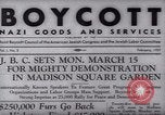 Image of Boycott Campaign Flyer New York City USA, 1937, second 8 stock footage video 65675073930
