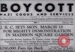Image of Boycott Campaign Flyer New York City USA, 1937, second 12 stock footage video 65675073930