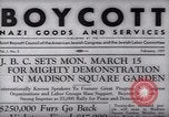 Image of Boycott Campaign Flyer New York City USA, 1937, second 13 stock footage video 65675073930