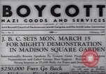 Image of Boycott Campaign Flyer New York City USA, 1937, second 18 stock footage video 65675073930