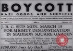 Image of Boycott Campaign Flyer New York City USA, 1937, second 19 stock footage video 65675073930