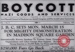 Image of Boycott Campaign Flyer New York City USA, 1937, second 20 stock footage video 65675073930