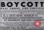 Image of Boycott Campaign Flyer New York City USA, 1937, second 22 stock footage video 65675073930
