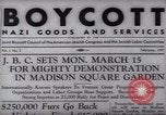 Image of Boycott Campaign Flyer New York City USA, 1937, second 23 stock footage video 65675073930