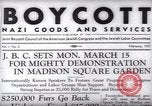 Image of Boycott Campaign Flyer New York City USA, 1937, second 25 stock footage video 65675073930