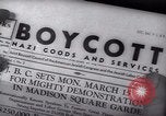 Image of Boycott Campaign Flyer New York City USA, 1937, second 36 stock footage video 65675073930