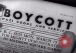 Image of Boycott Campaign Flyer New York City USA, 1937, second 50 stock footage video 65675073930