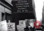 Standbild anti-Nazi Demonstranten New York City USA, 1938, aus Sekunde 53 historischem Filmmaterial Videoclip 65675073983