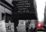Standbild anti-Nazi Demonstranten New York City USA, 1938, aus Sekunde 54 historischem Filmmaterial Videoclip 65675073983
