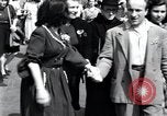 Image of French crowd Paris France, 1945, second 5 stock footage video 65675074011