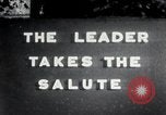 Image of Oswald Mosley inspects blackshirts London England United Kingdom, 1937, second 1 stock footage video 65675074036