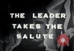 Image of Oswald Mosley inspects blackshirts London England United Kingdom, 1937, second 4 stock footage video 65675074036