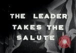 Image of Oswald Mosley inspects blackshirts London England United Kingdom, 1937, second 7 stock footage video 65675074036