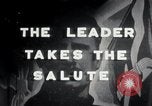 Image of Oswald Mosley inspects blackshirts London England United Kingdom, 1937, second 9 stock footage video 65675074036