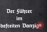 Image of Adolf Hitler Gdnask Poland, 1939, second 3 stock footage video 65675074047
