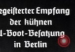 Standbild U-47 U-Boot Besatzung Berlin Deutschland, 1939, aus Sekunde 1 historischem Filmmaterial Videoclip 65675074054