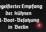 Standbild U-47 U-Boot Besatzung Berlin Deutschland, 1939, aus Sekunde 3 historischem Filmmaterial Videoclip 65675074054