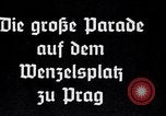 Image of German troops march in Prague Prague Czechoslovakia, 1939, second 1 stock footage video 65675074058