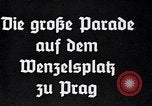 Image of German troops march in Prague Prague Czechoslovakia, 1939, second 4 stock footage video 65675074058