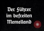 Image L'annexion de Memel par l'Allemagne Memelland Lituanie, 1939, de la seconde 27 séquences d'archives historiques vidéo 65675074059