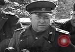 Image of Soviet Marshal Georgy Zhukov and staff under camouflage netting at the front Berlin Germany, 1945, second 14 stock footage video 65675074095