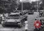 Image of German Panzer III tanks parade in Berlin residential area Berlin Germany, 1945, second 4 stock footage video 65675074099